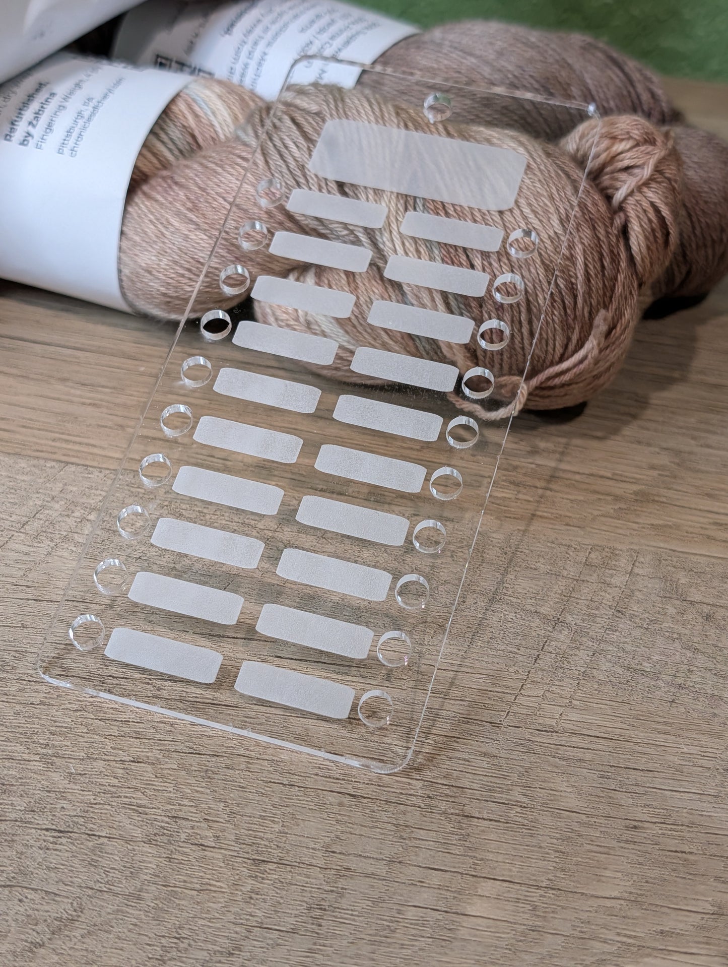 Clear Acrylic Floss Organizer – Reusable Thread Palette Board