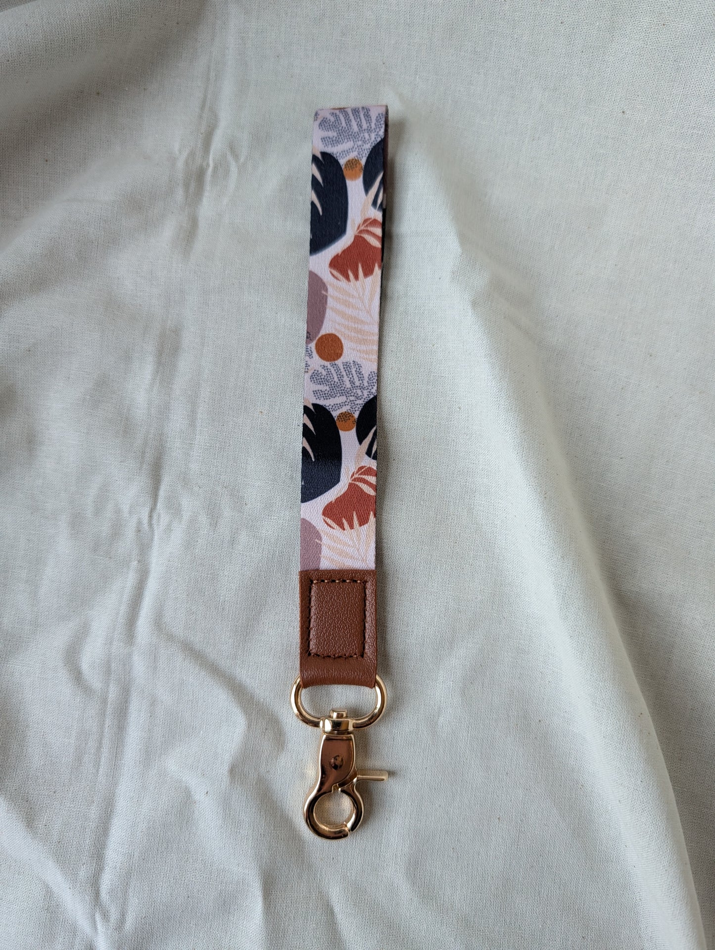 Wrist Distaff - Floral - Optional Wristlet