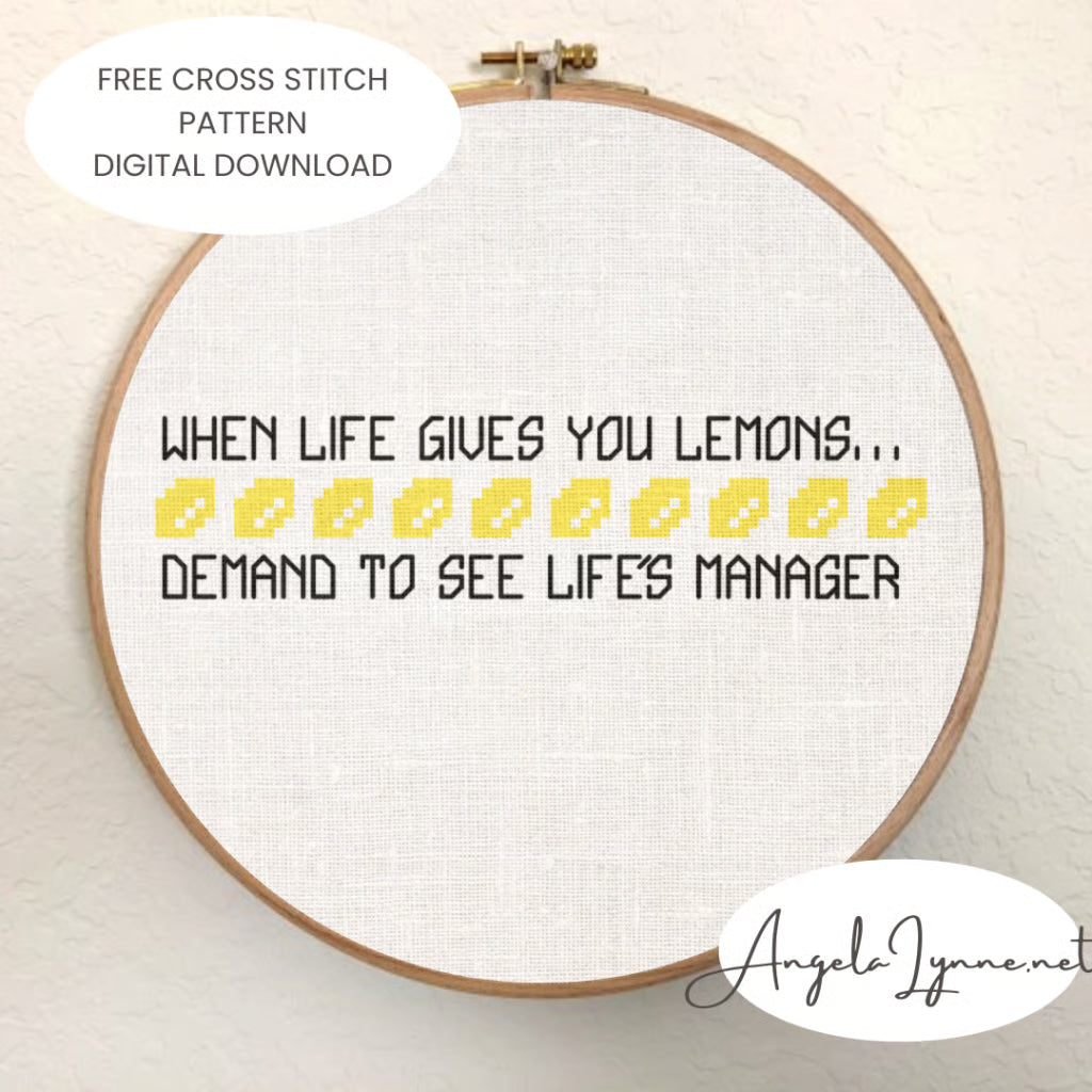Cross Stitch Pattern - Portal 2 - Lemons