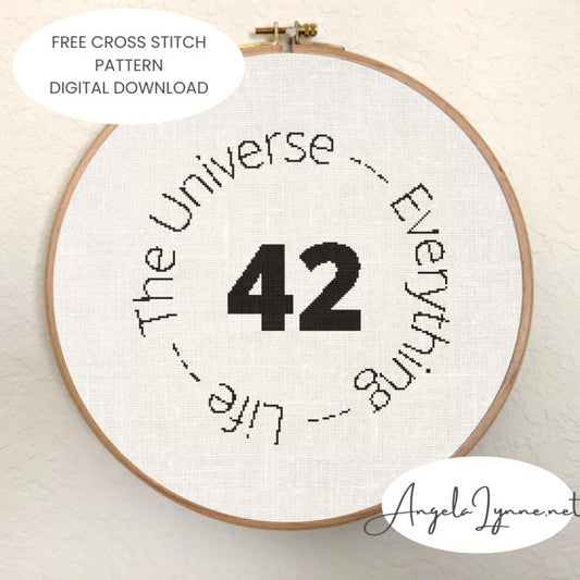 Cross Stitch Pattern - Hitchhiker's Guide to the Galaxy - 42