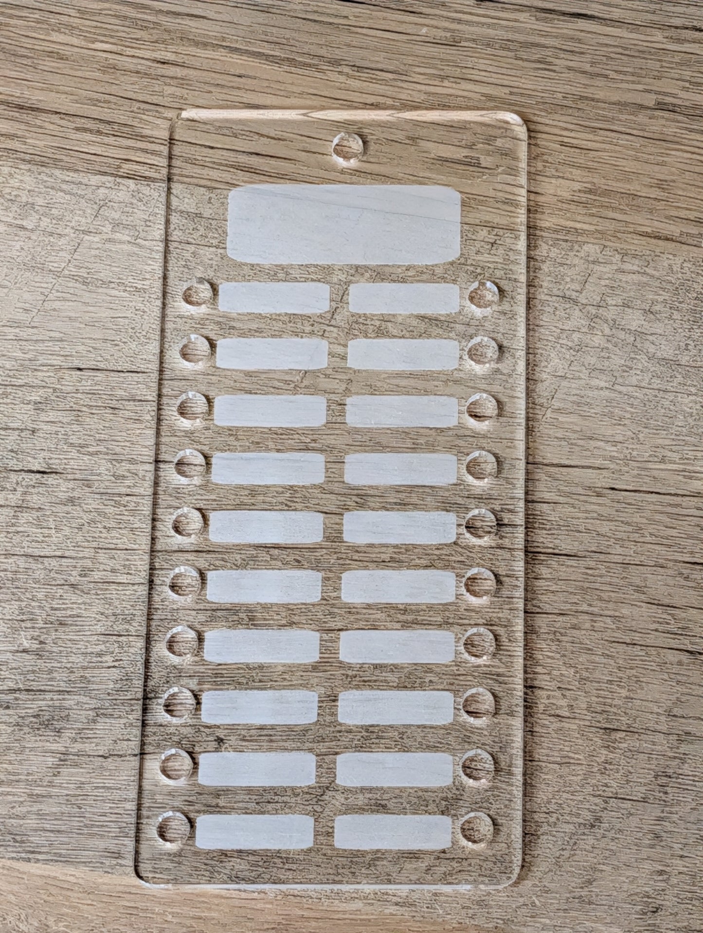 Clear Acrylic Floss Organizer – Reusable Thread Palette Board