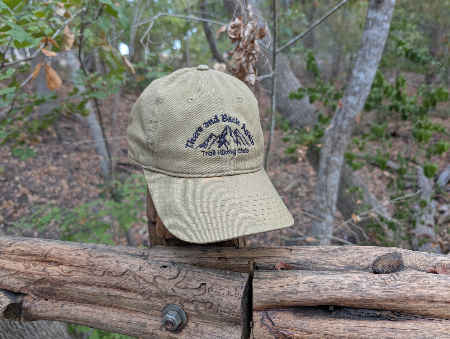 Hat - Organic Baseball / Dad Hat - There and Back Again, Trail Hiking Club
