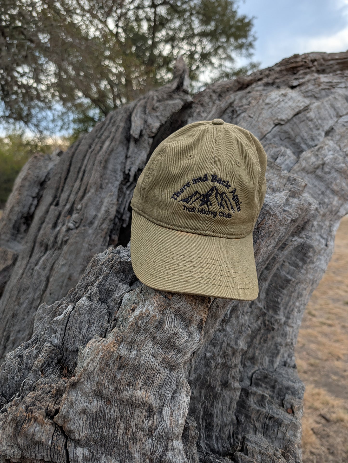 Hat - Organic Baseball / Dad Hat - There and Back Again, Trail Hiking Club