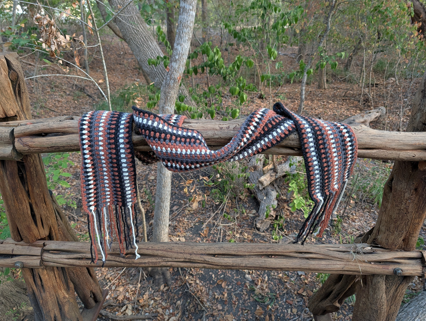 Crochet Pattern - Scarf - Bonfire Path