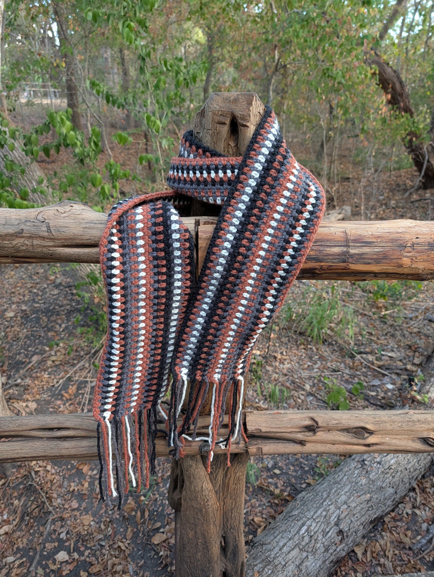 Crochet Pattern - Scarf - Bonfire Path