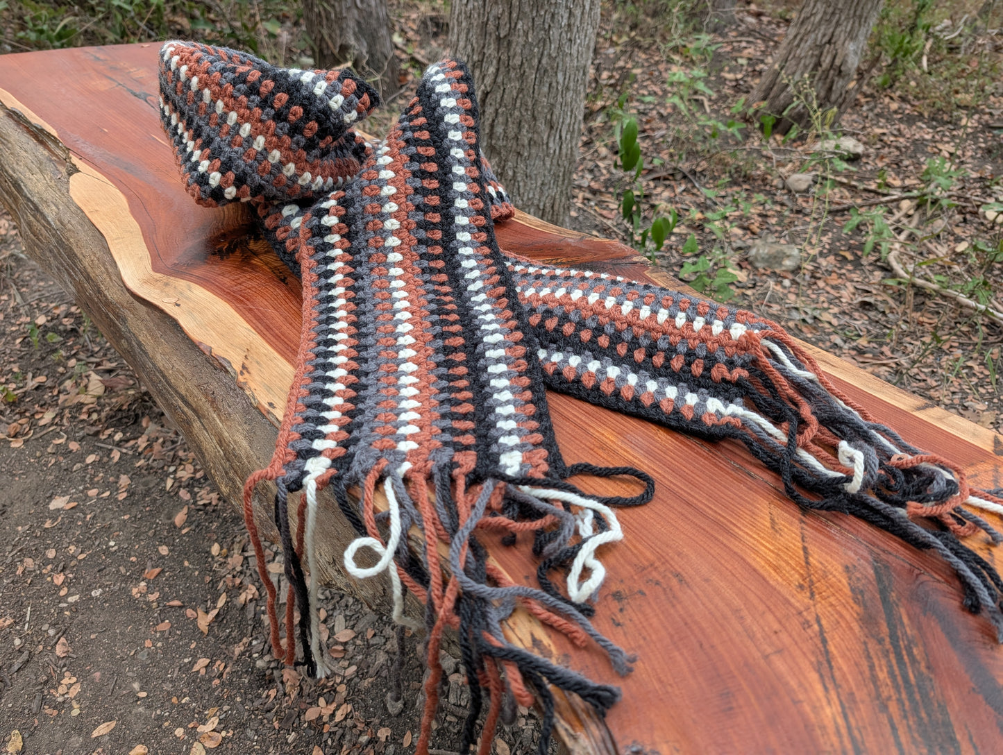 Crochet Pattern - Scarf - Bonfire Path