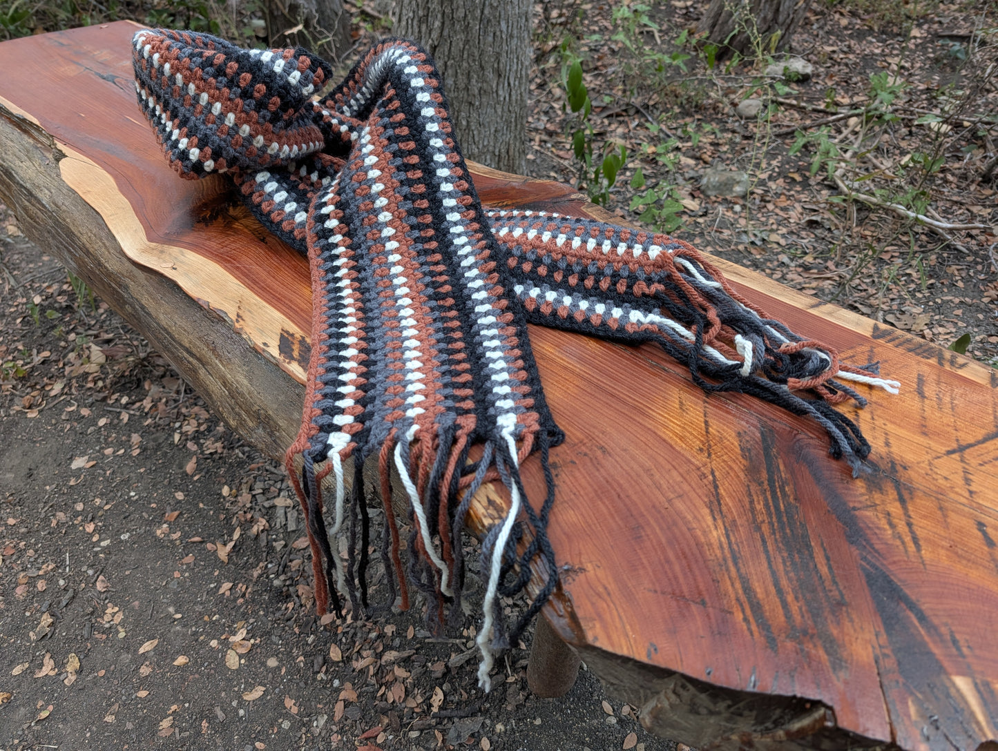 Crochet Pattern - Scarf - Bonfire Path