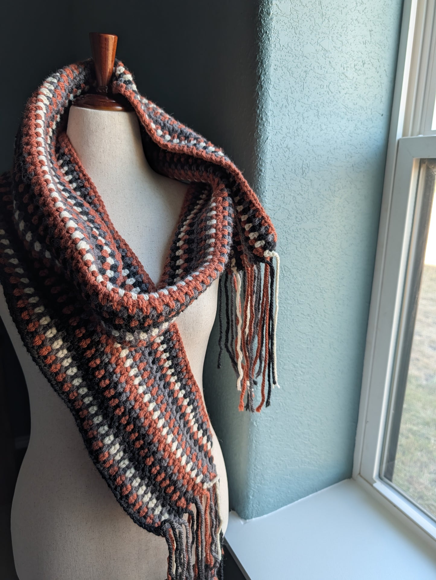 Crochet Pattern - Scarf - Bonfire Path