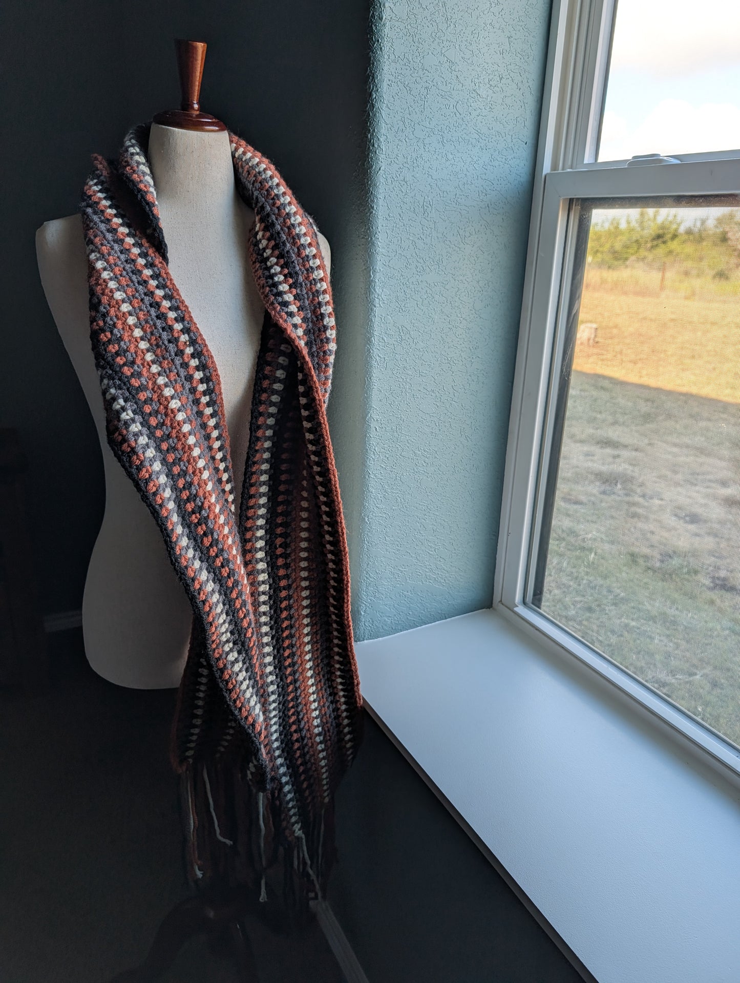 Crochet Pattern - Scarf - Bonfire Path