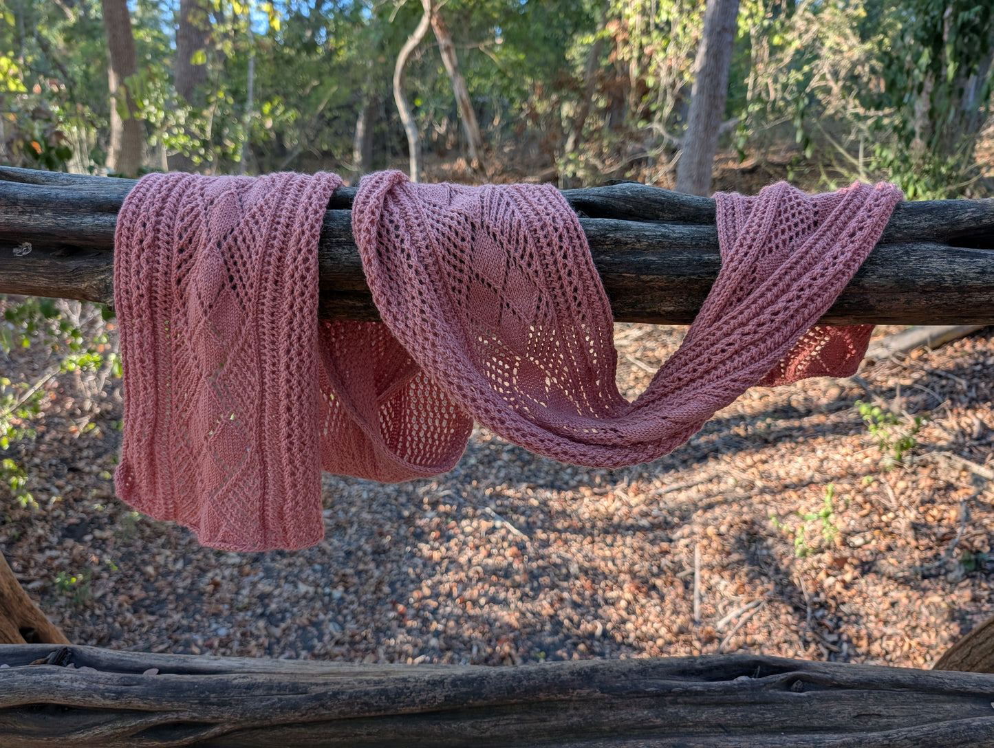 Knitting Pattern - Scarf - Argyle Lace - Spring Scarf Wrap