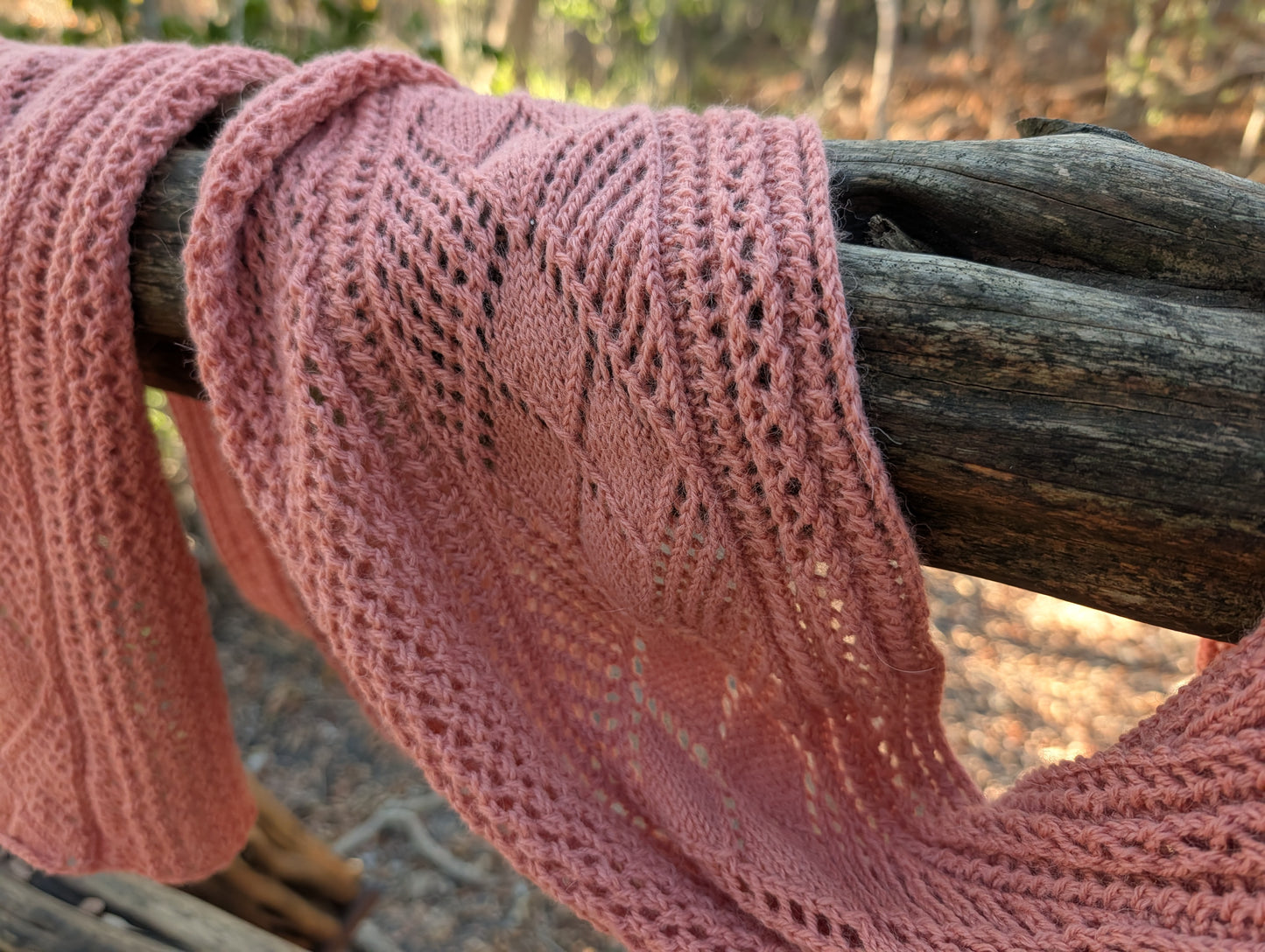 Knitting Pattern - Scarf - Argyle Lace - Spring Scarf Wrap