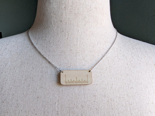Necklace - One Inch Ruler