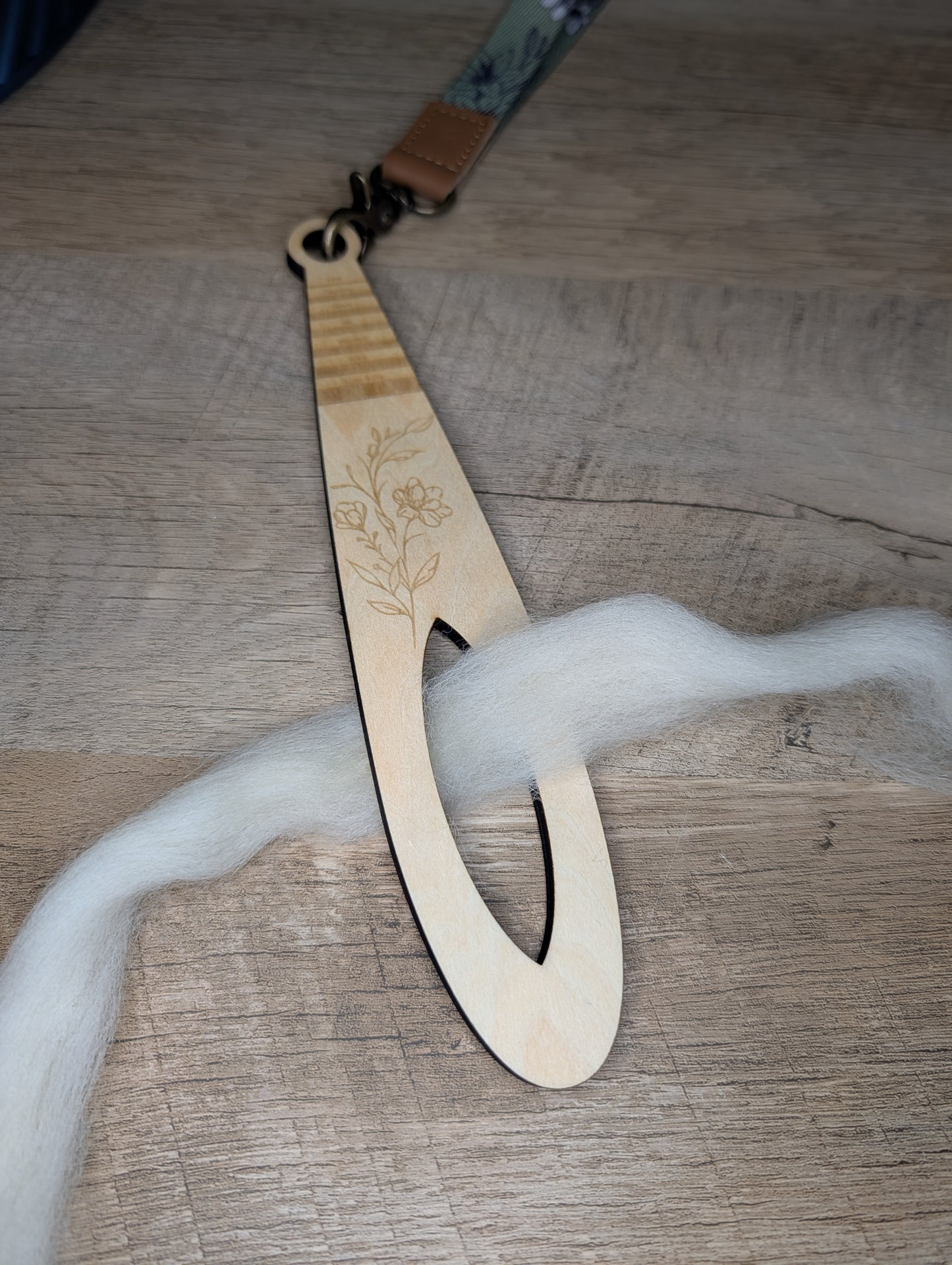 Wrist Distaff - Sheep - Optional Wristlet