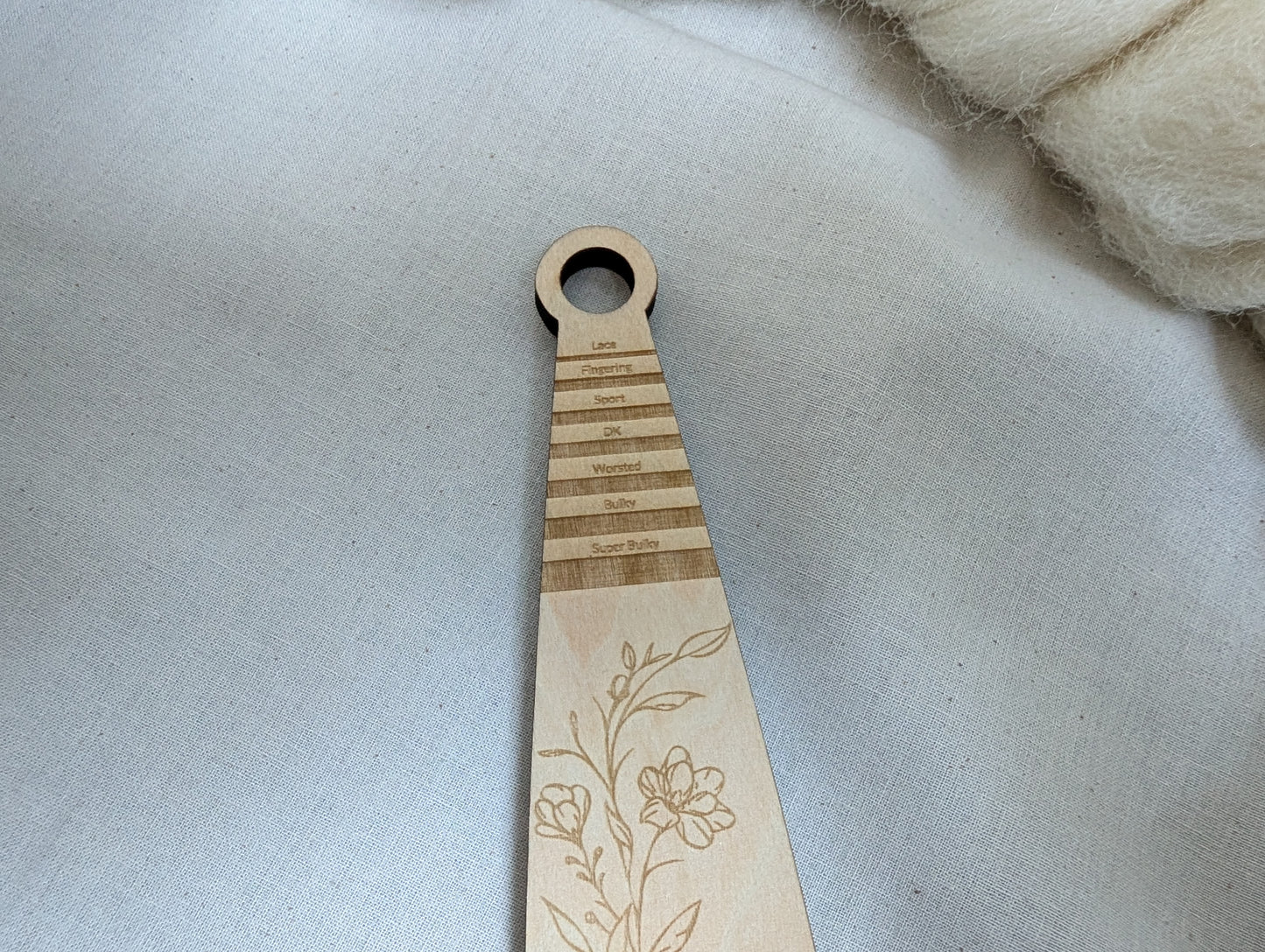 Wrist Distaff - Floral - Optional Wristlet