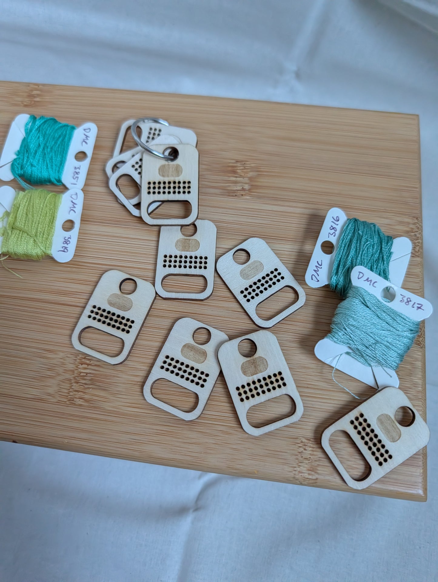 Basswood Floss Drops - Set of 10 – Laser Cut Embroidery Organizer