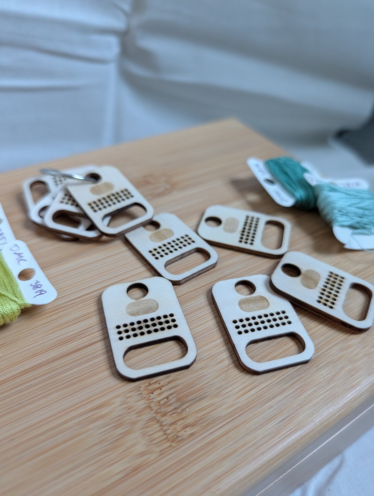 Basswood Floss Drops - Set of 10 – Laser Cut Embroidery Organizer