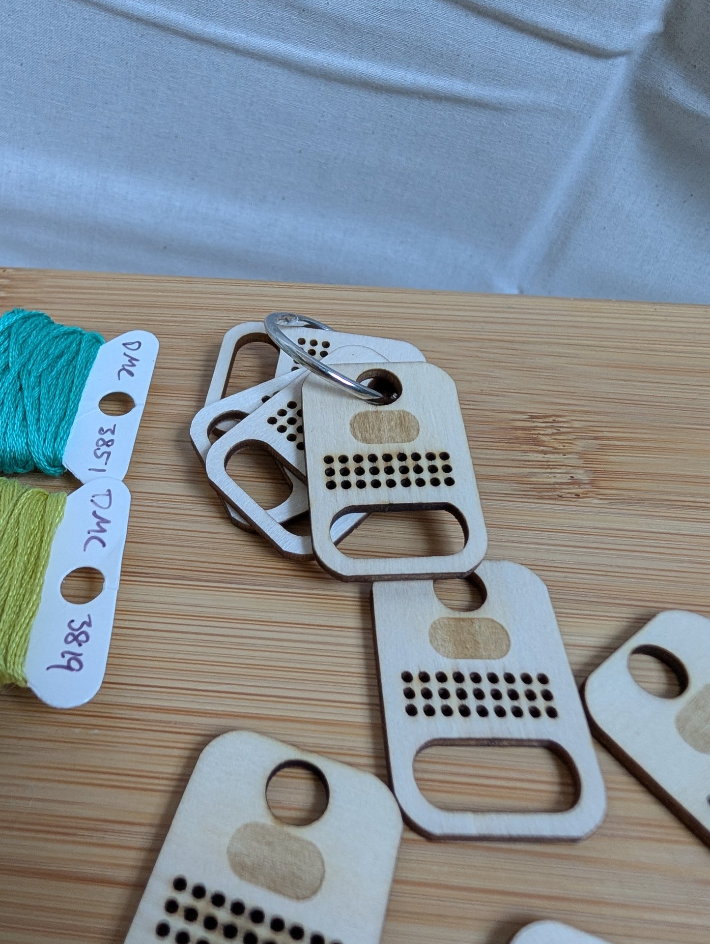 Basswood Floss Drops - Set of 10 – Laser Cut Embroidery Organizer