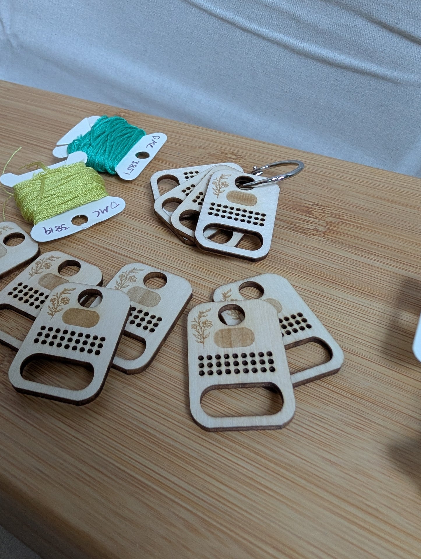 Basswood Floss Drops - Set of 10 – Laser Cut Embroidery Organizer