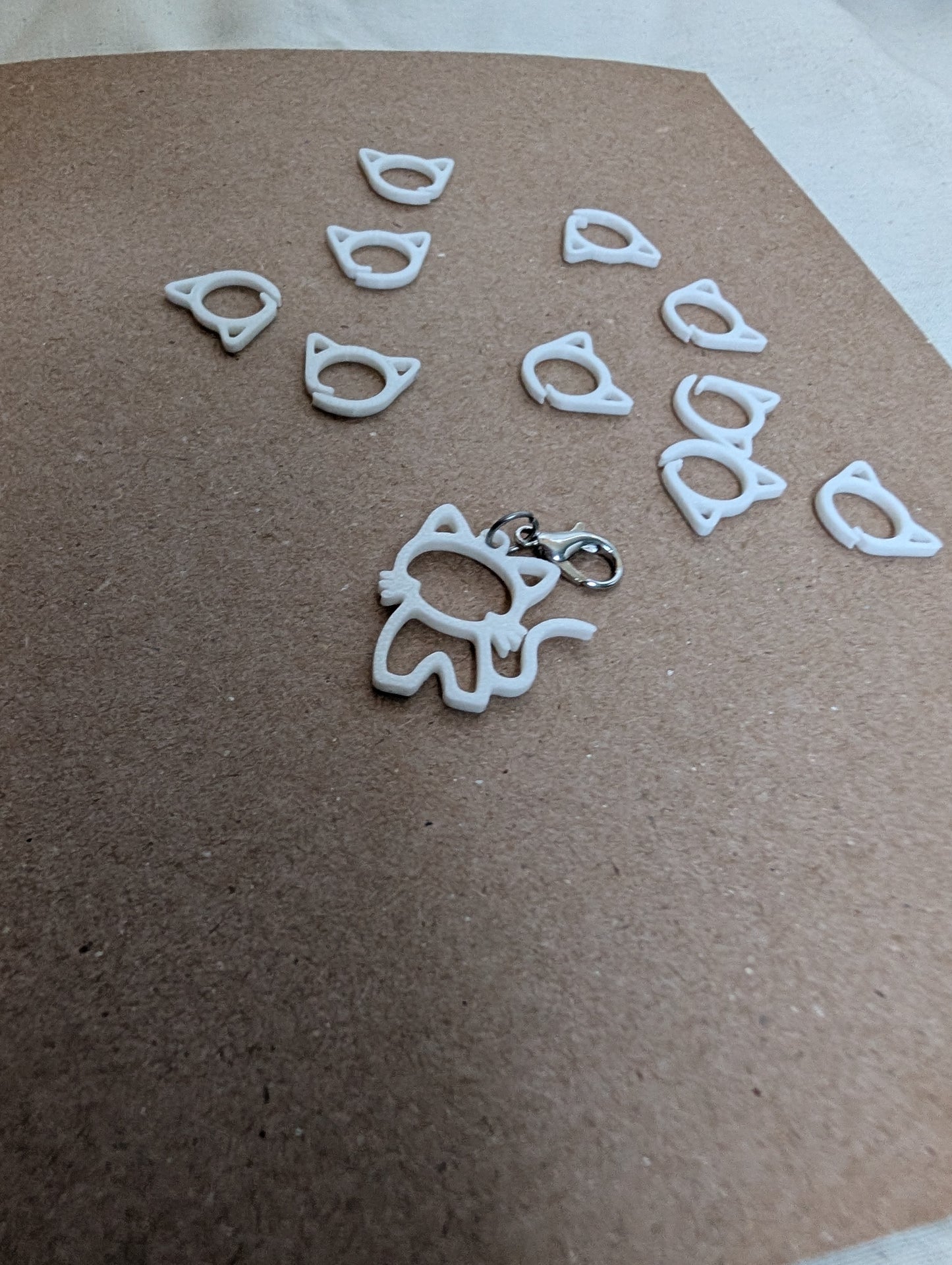 Minimalist Cat Crochet Stitch Marker Set