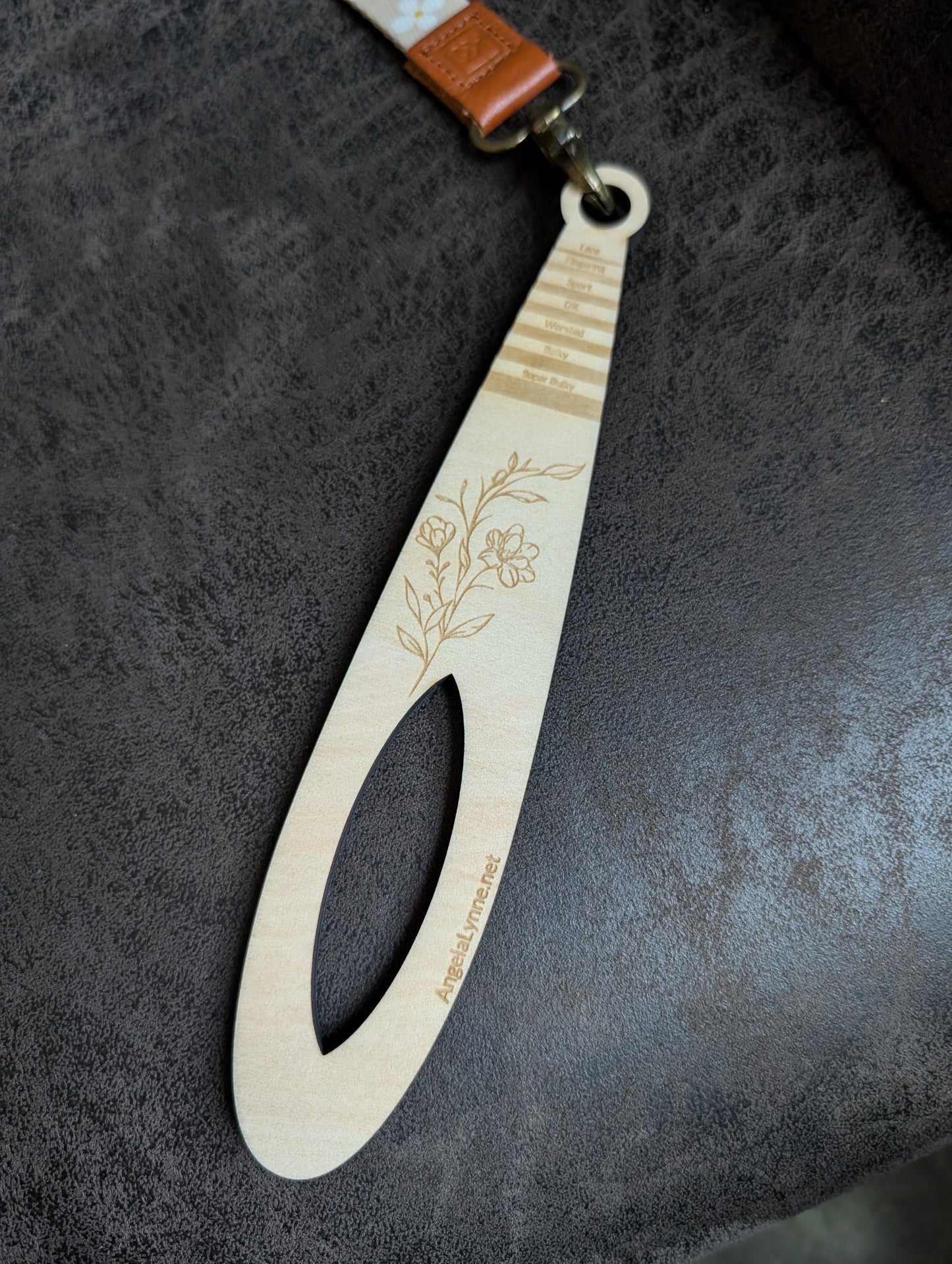 Wrist Distaff - Floral - Optional Wristlet