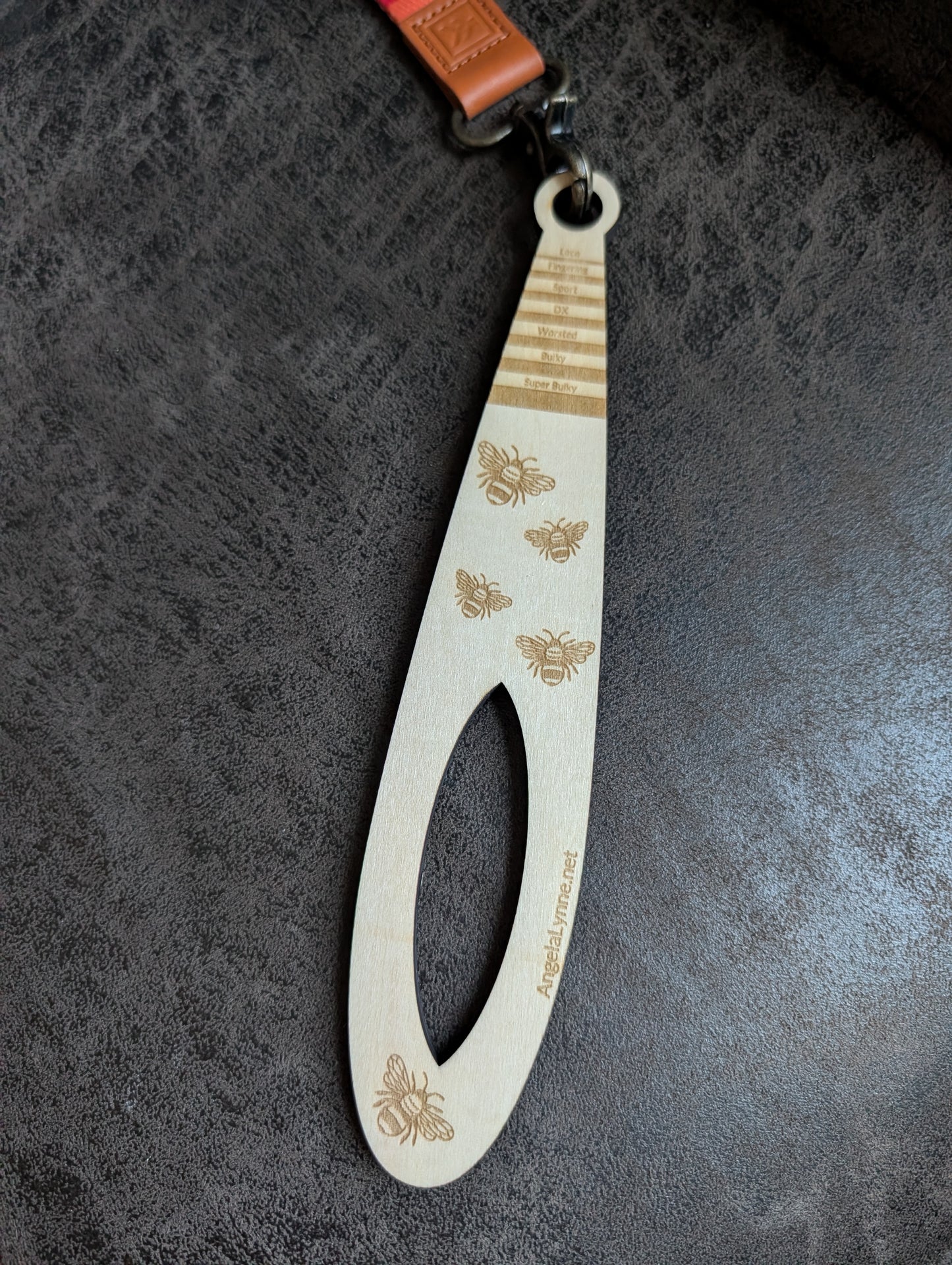 Wrist Distaff - Bee - Optional Wristlet