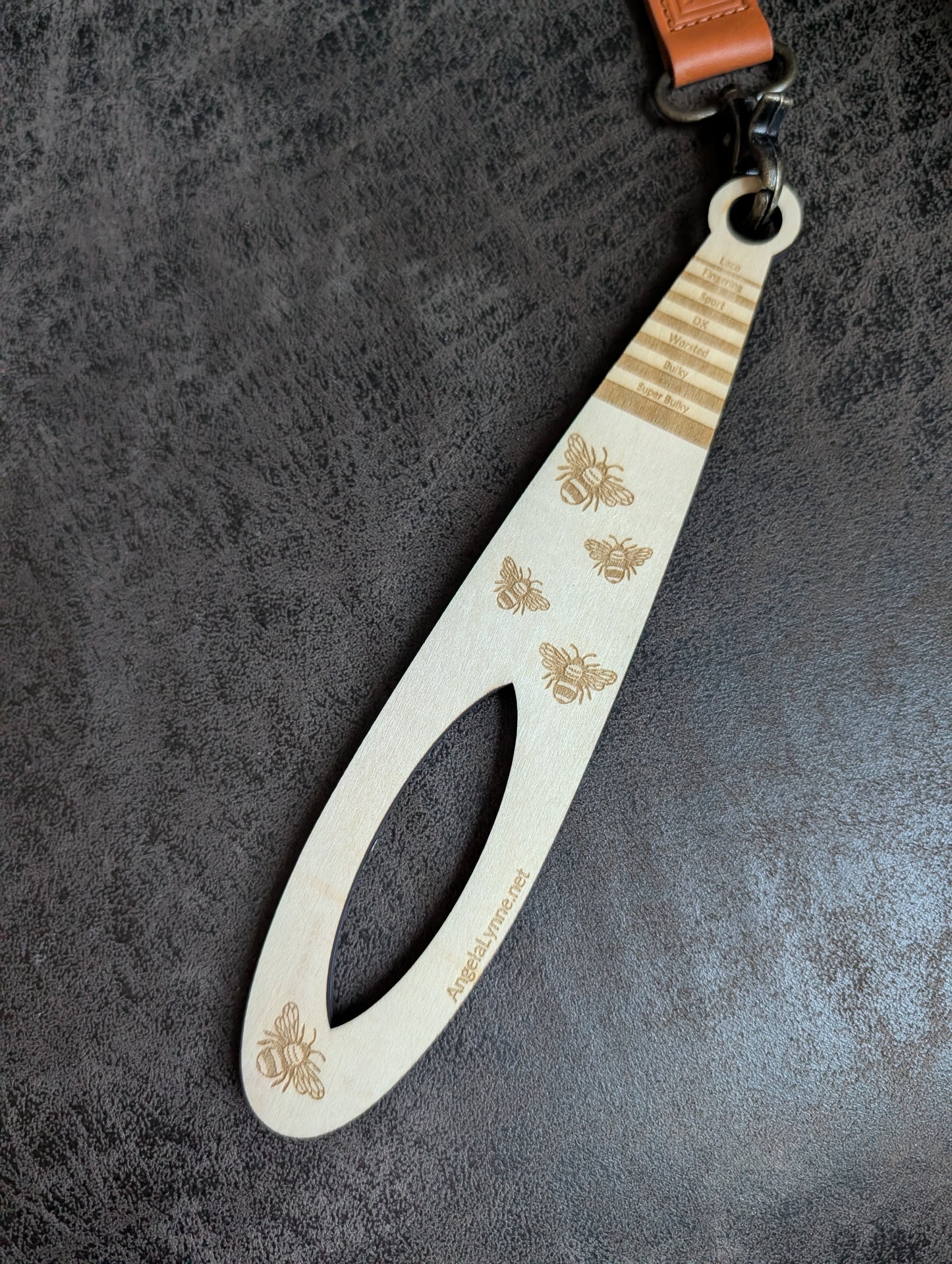 Wrist Distaff - Bee - Optional Wristlet