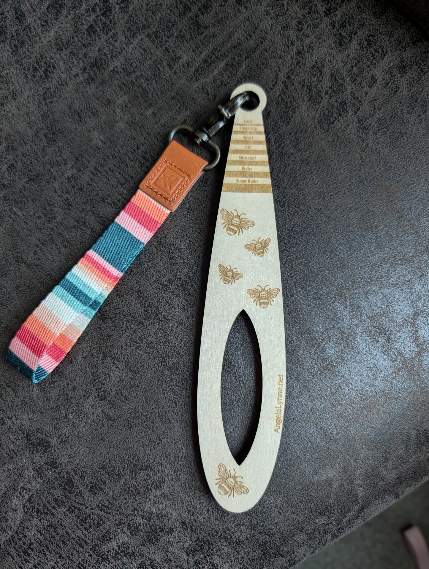 Wrist Distaff - Bee - Optional Wristlet