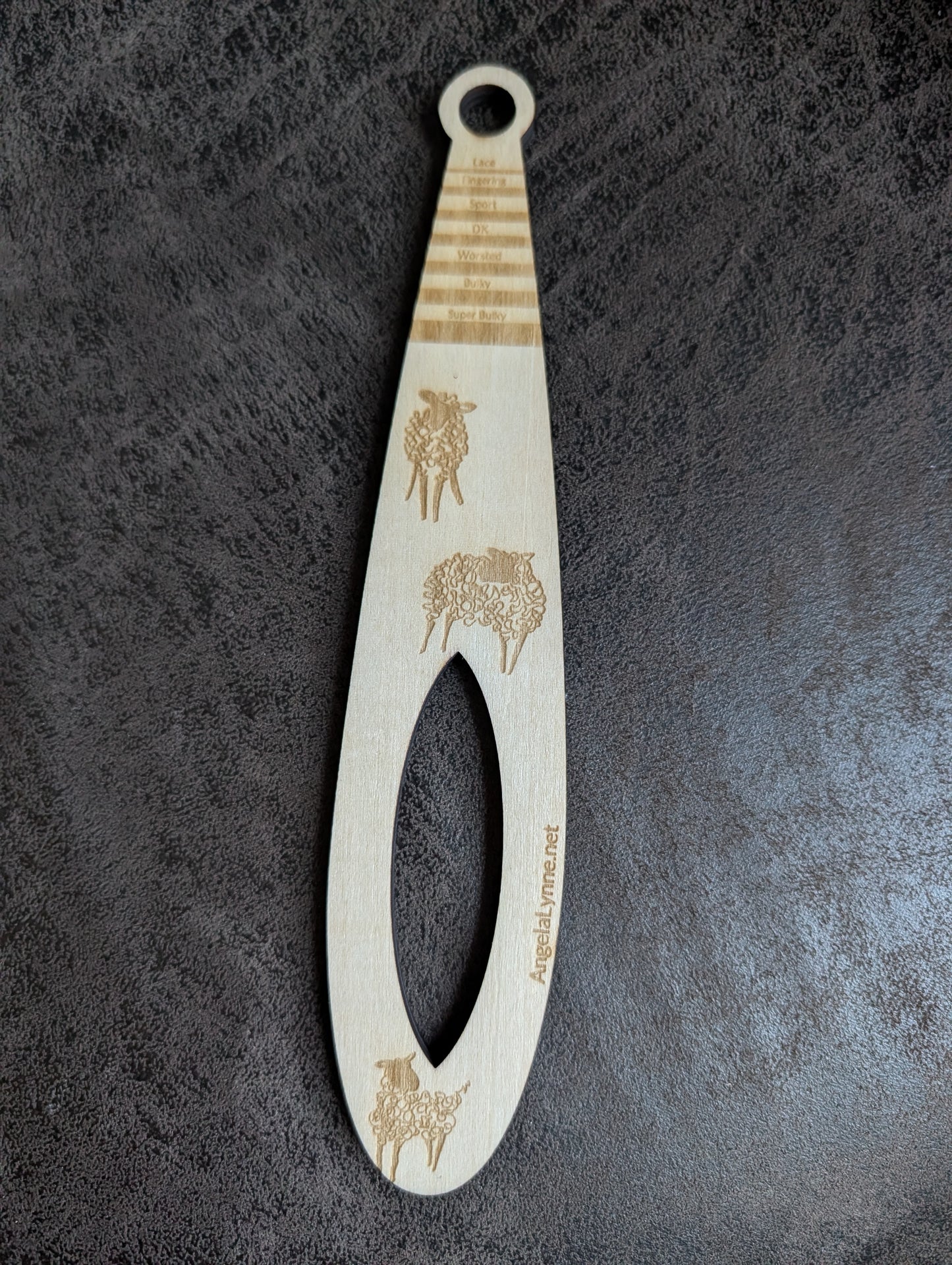 Wrist Distaff - Sheep - Optional Wristlet