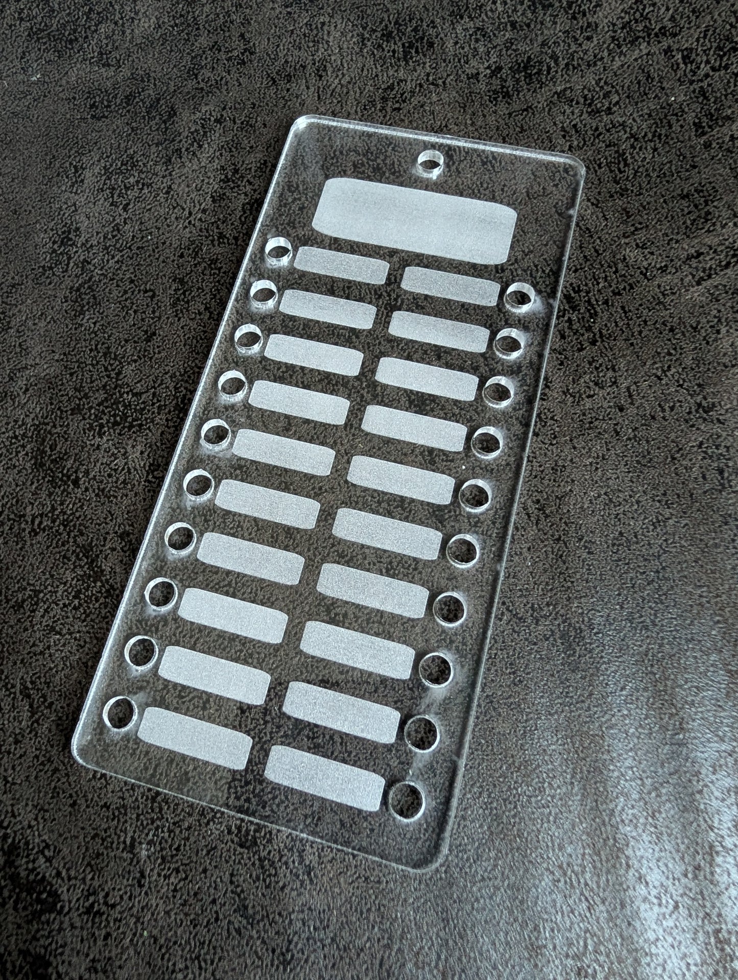 Clear Acrylic Floss Organizer – Reusable Thread Palette Board