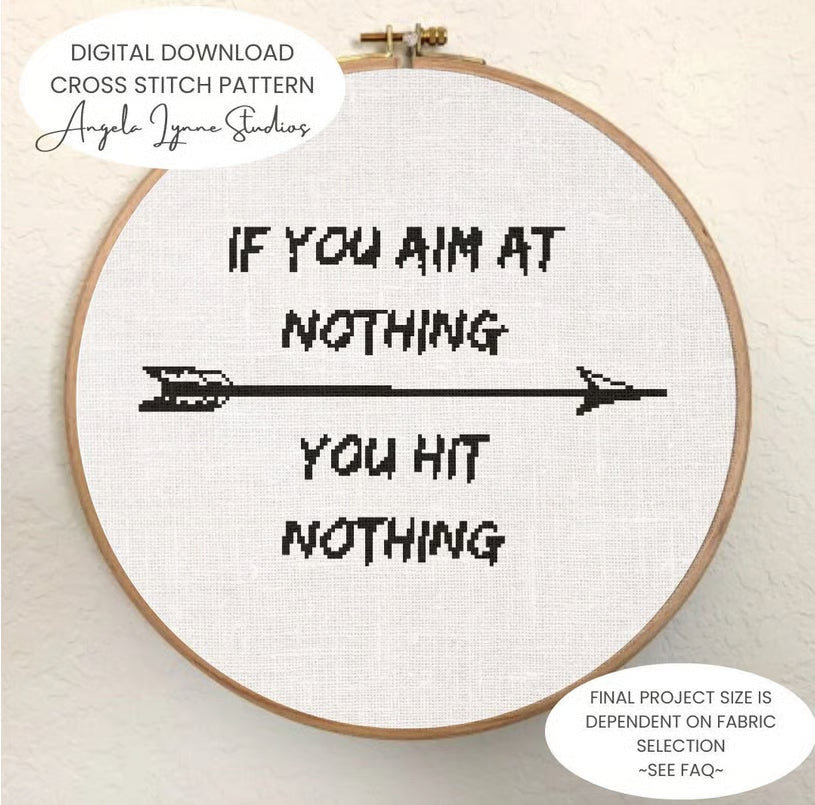 Cross Stitch Pattern - Shang-Chi - Aim at Nothing