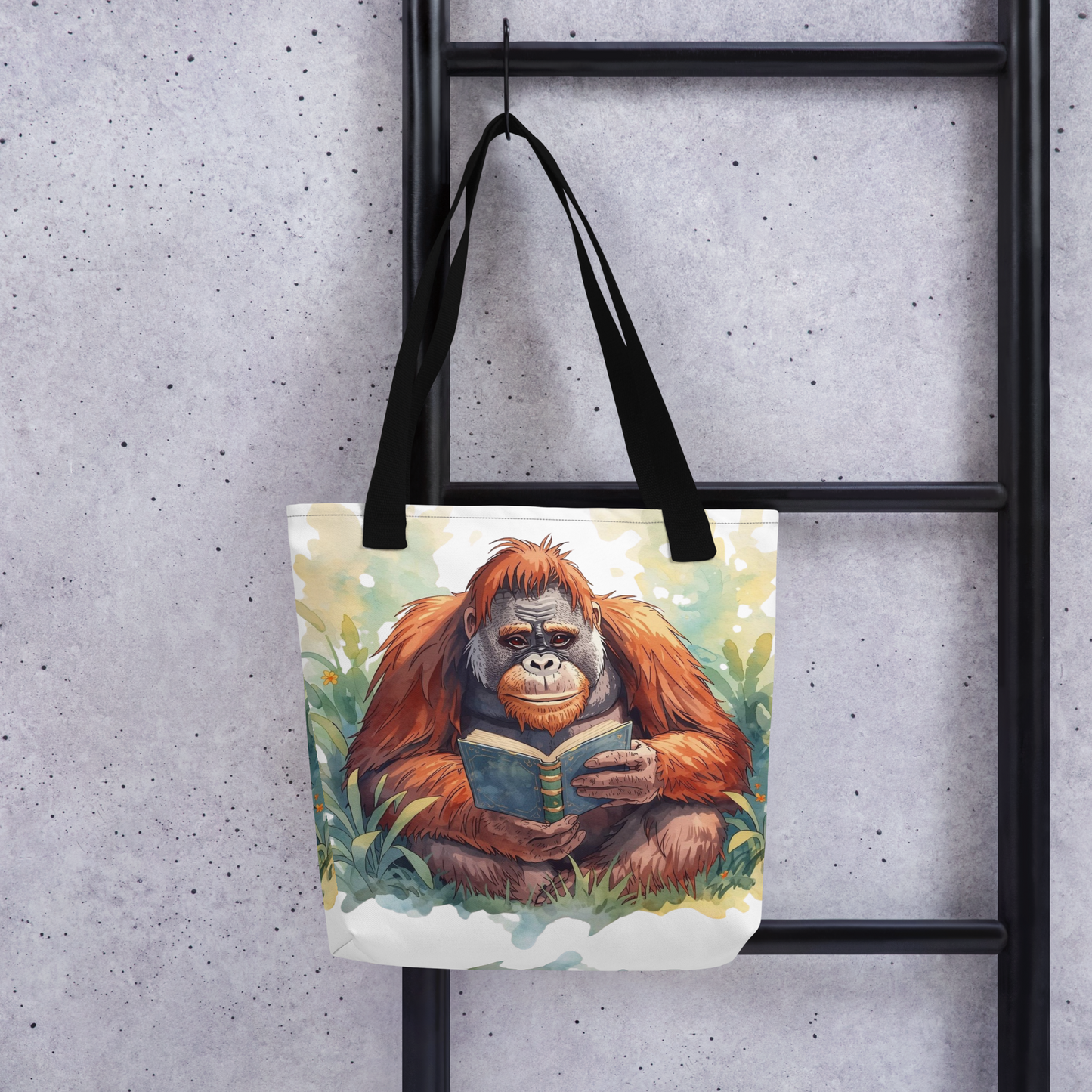 Bag - Project Tote - Orangutan Reading a Book