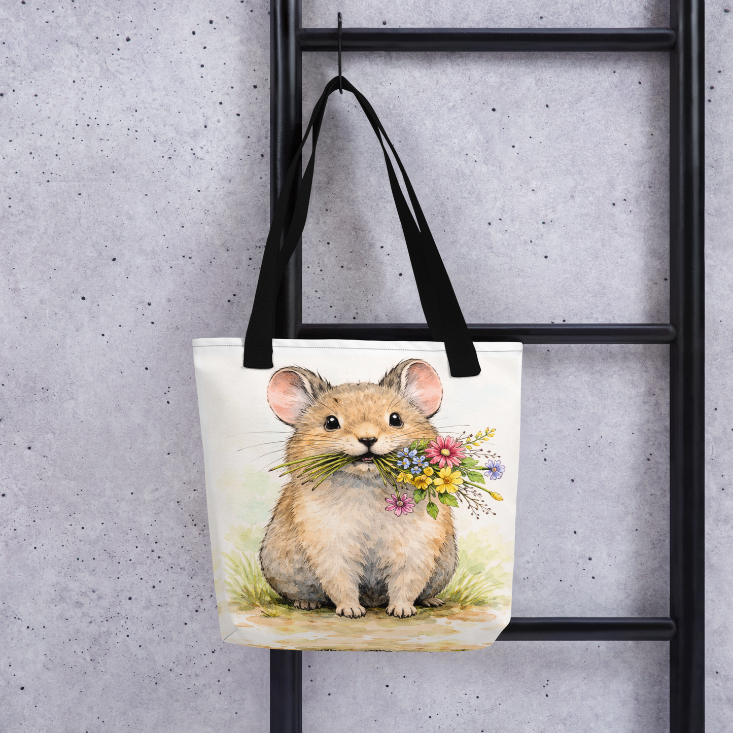 Bag - Project Tote - Pika with Wildflowers