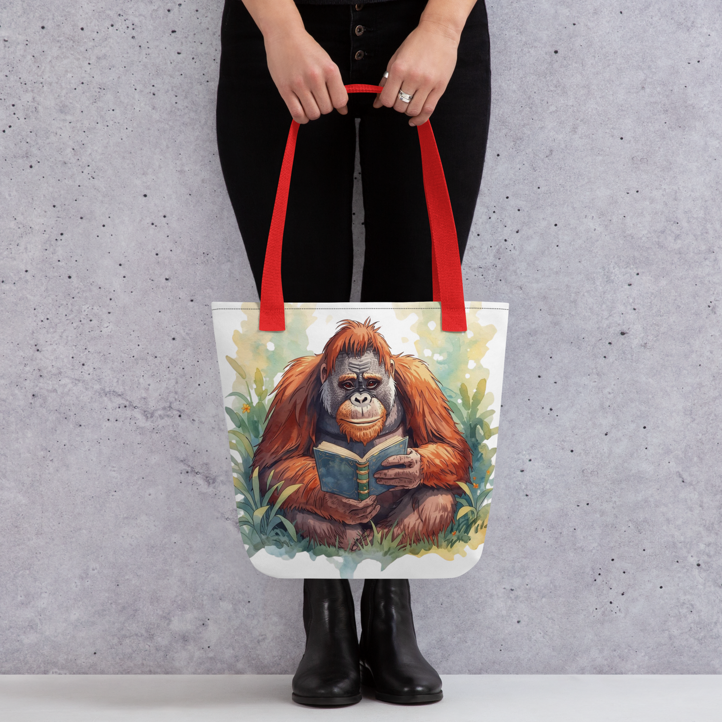 Bag - Project Tote - Orangutan Reading a Book