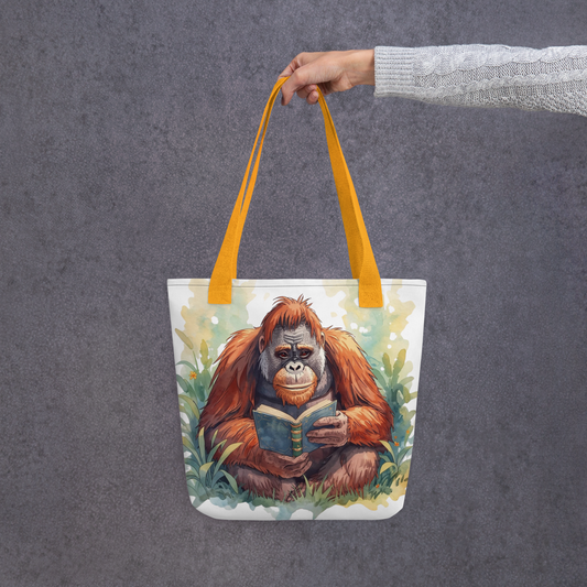 Bag - Project Tote - Orangutan Reading a Book