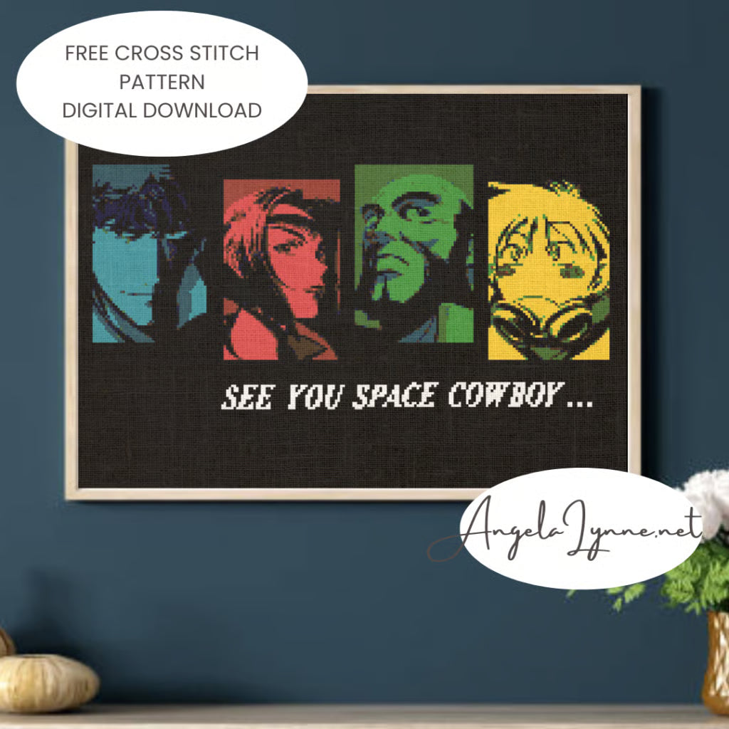 Cross Stitch Pattern - Cowboy Bebop - Space Cowboy