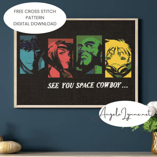 Cross Stitch Pattern - Cowboy Bebop - Space Cowboy