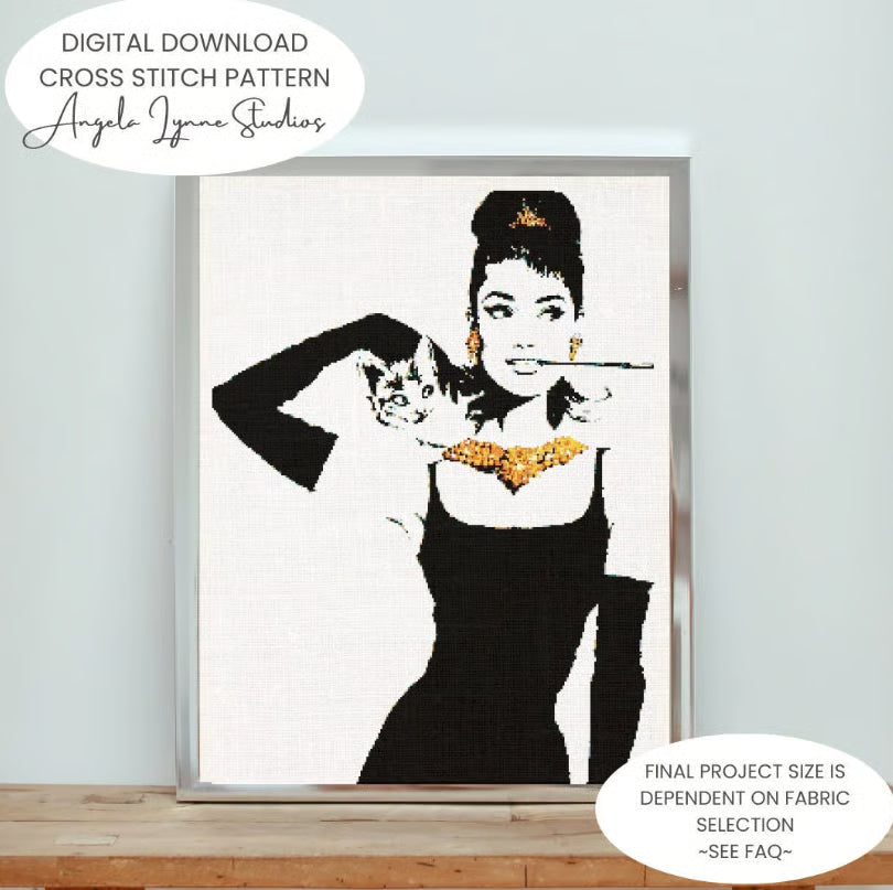 Cross Stitch Pattern - Breakfast at Tiffany's
