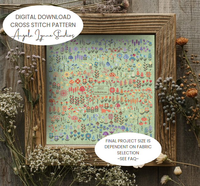 Cross Stitch Pattern - High Low Temperature Stitch-A-Long - Garden