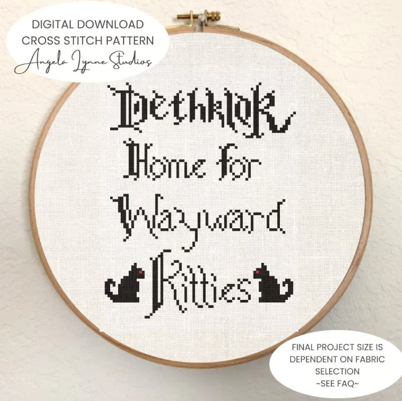 Cross Stitch Pattern - Dethklok - Home for Wayward Kitties