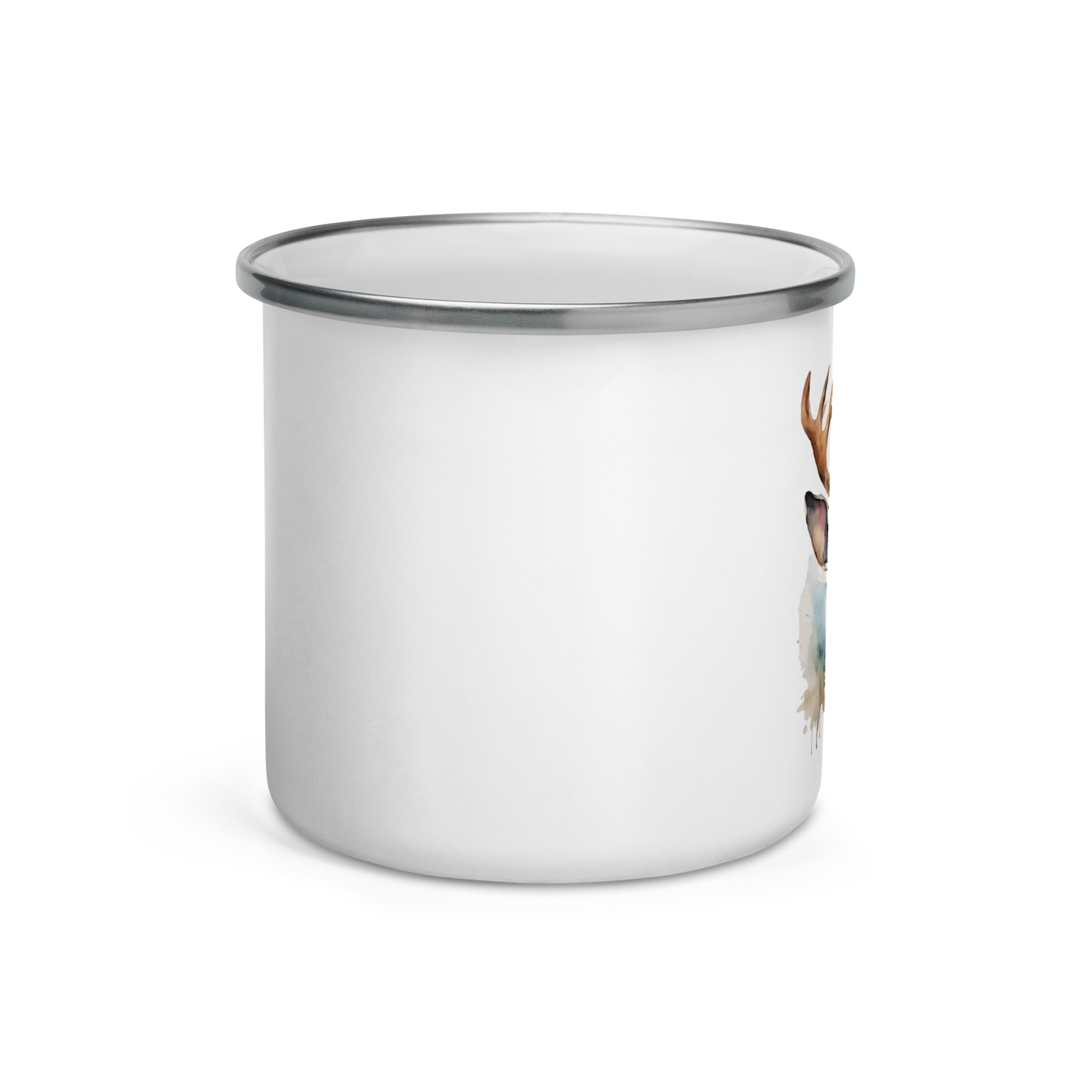 Enamel Mug - Watercolor Jackalope