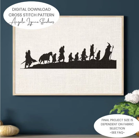 Cross Stitch Pattern - Lord of the Rings - The Fellowship of the Ring