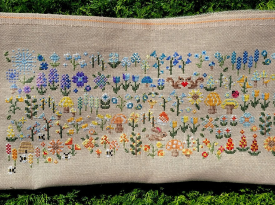 Cross Stitch Pattern - High Low Temperature Stitch-A-Long - Garden