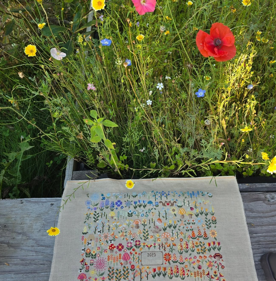 Cross Stitch Pattern - High Low Temperature Stitch-A-Long - Garden