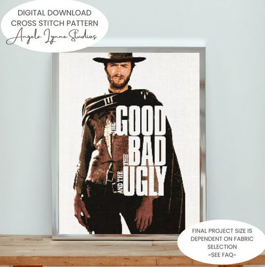 Cross Stitch Pattern - The Good, The Bad, and the Ugly