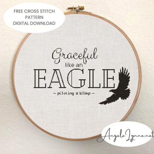 Cross Stitch Pattern - Portal 2 - Graceful Like an Eagle