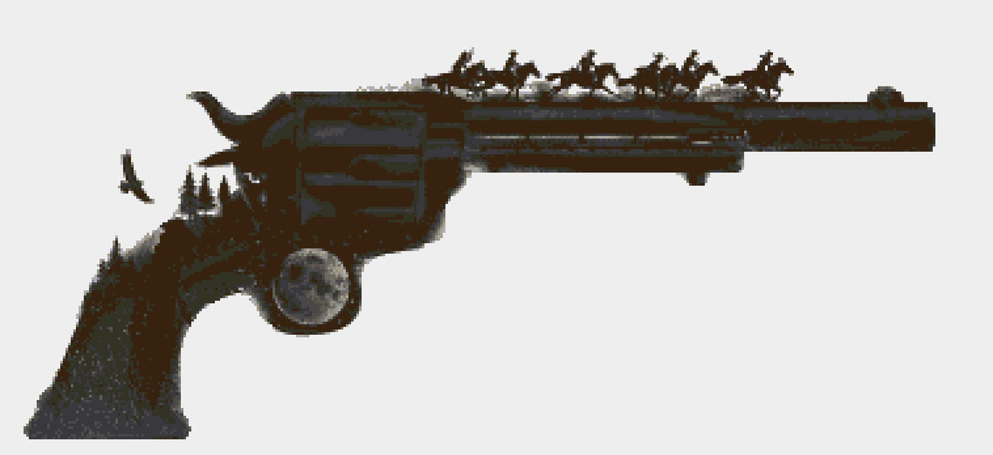 Cross Stitch Pattern - Riders of the West
