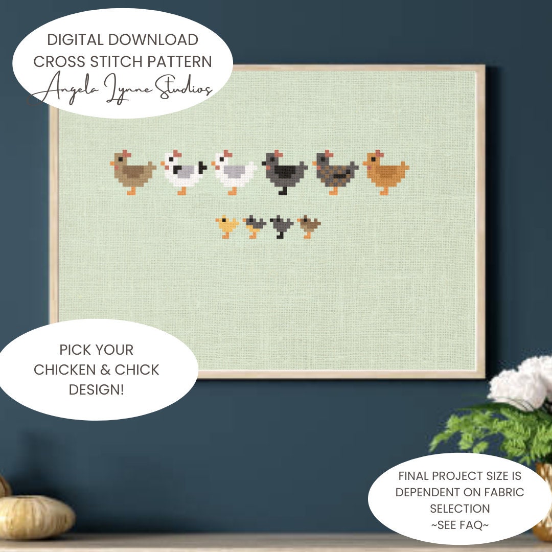 Cross Stitch Pattern - High Low Temperature Stitch-along - Eggs