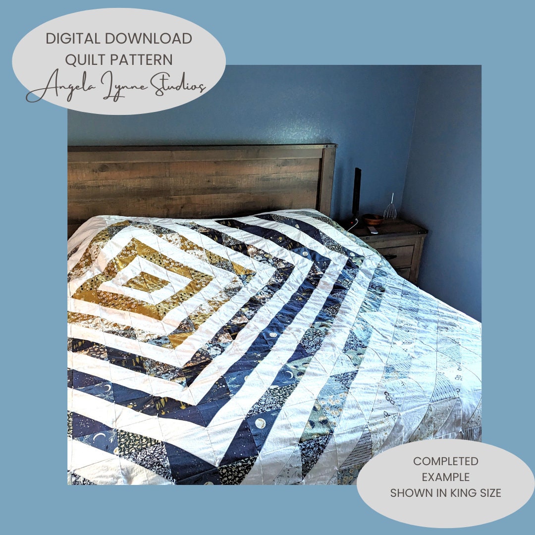 Quilt Pattern - Diamond Burst HST Quilt