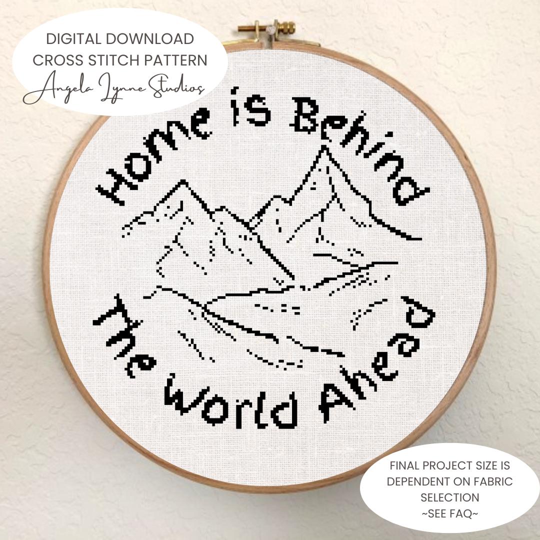 Cross Stitch Pattern - Home is Behind, the World Ahead - The Lord of the Rings