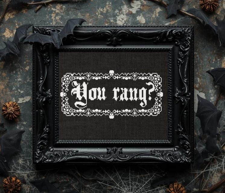 Cross Stitch Pattern - Addams Family - You rang?